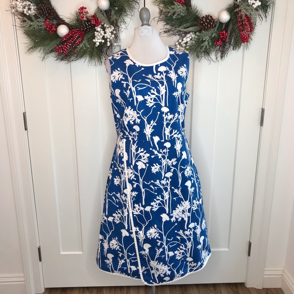 Kate Spade Saturday blue floral dress size 10